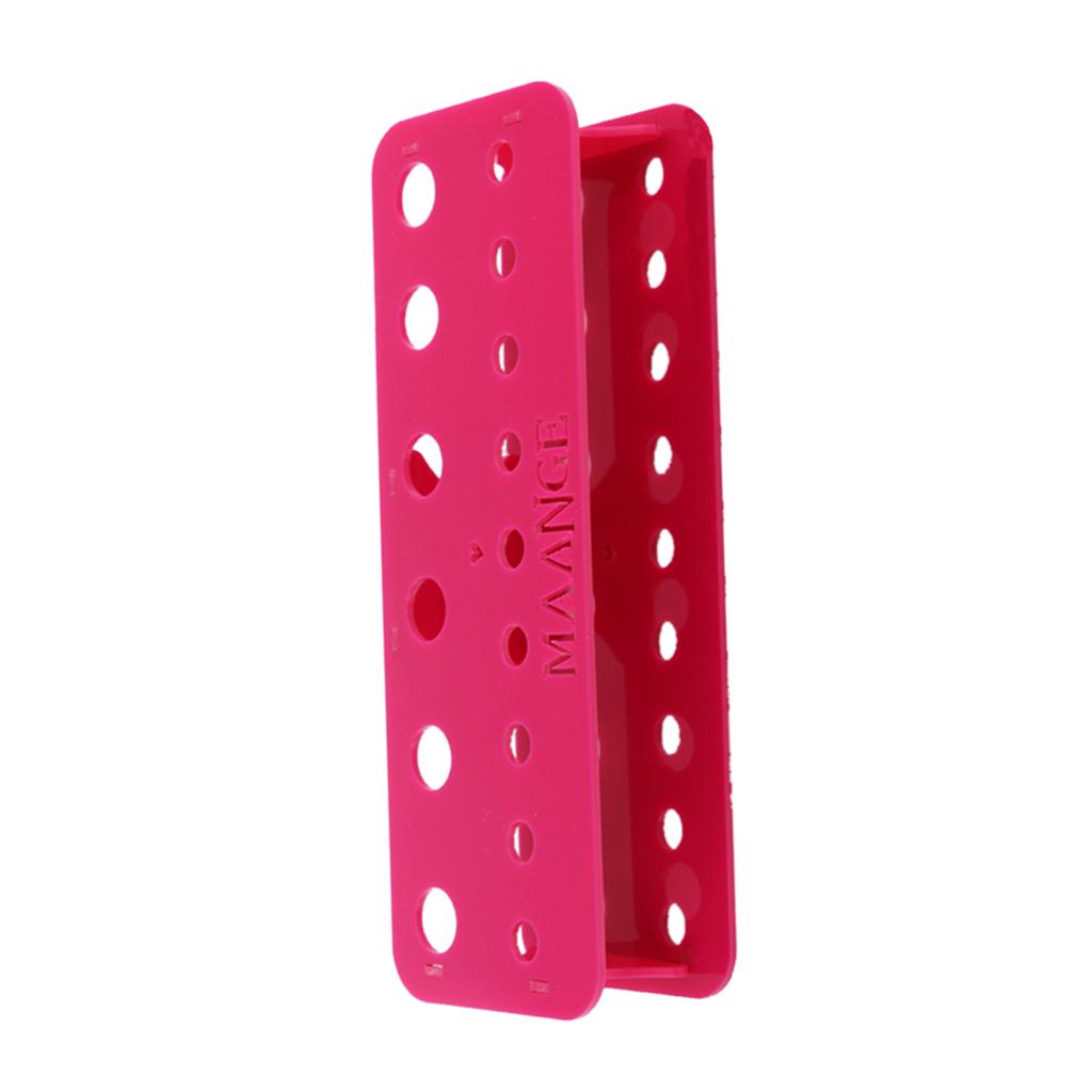 Cosmetic 15 Holes Acrylic Makeup Brush Holder Drying Rack Stand Brushes Display Organizer Dryer Shelf 4 Colors