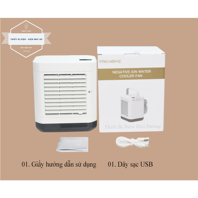 Quạt Điều Hòa Làm Mát Không Khí Mini WY-17 - Pin Sạc Tích Điện - Quạt Nước Mini Để Bàn - Quạt Làm Mát Không Khí Bay Hơi