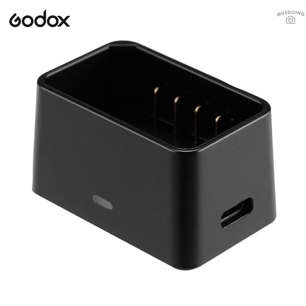 Bộ Sạc Pin Godox Vc26 Cổng Usb Dc 5v Cho Godox V1S V1C V1N V1F V1O V1P