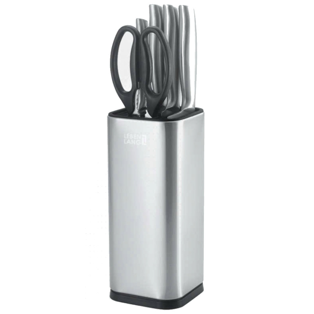 Bộ dao kéo nhà bếp 5 món Lê Bên Làng LBL1956 chuẩn Đức tặng hộp cắm