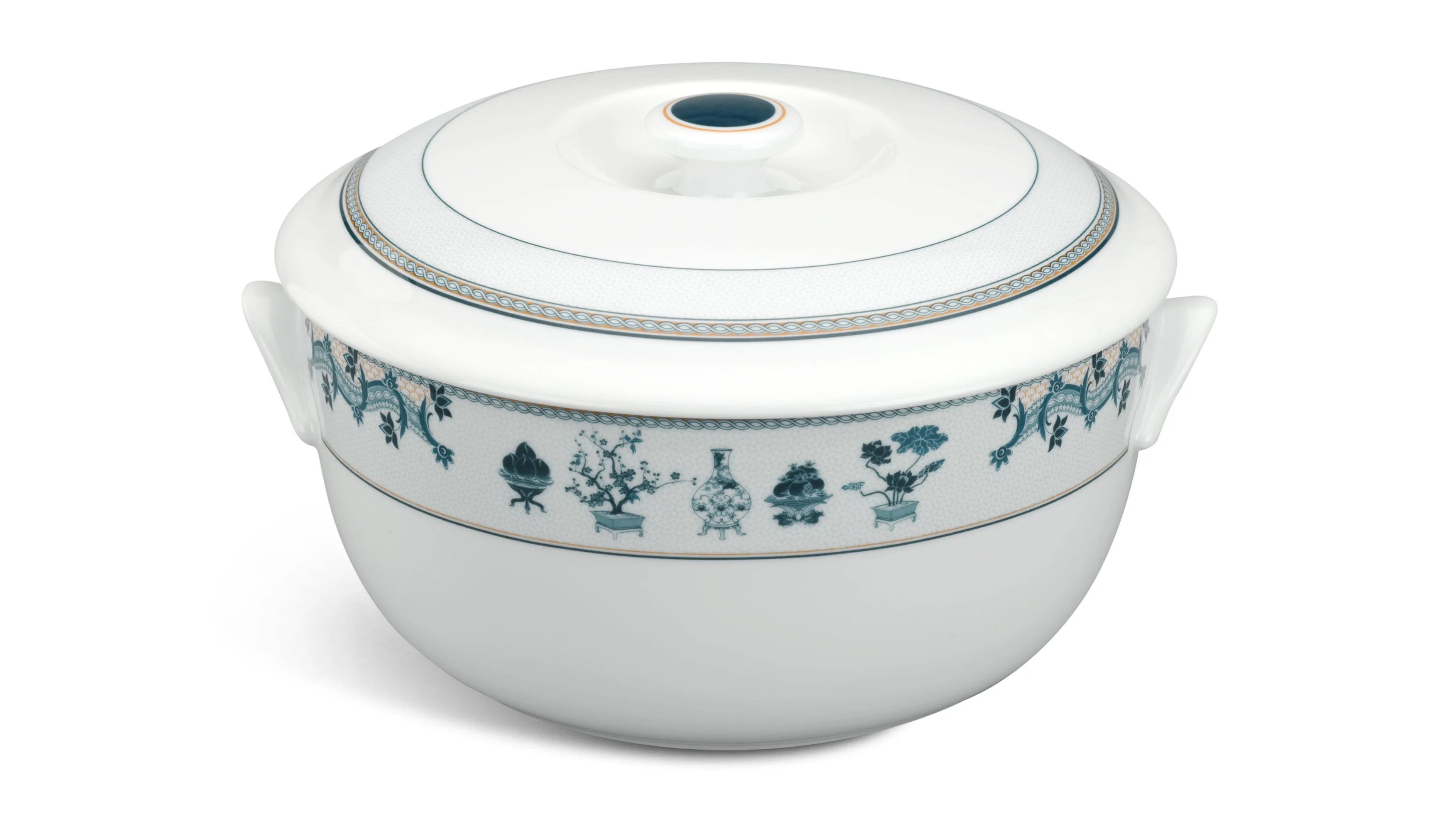 Thố 18cm + nắp Jasmine Tứ Quý - Gốm sứ cao cấp Minh Long 1