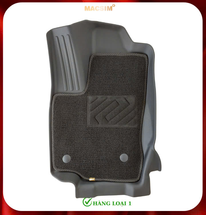 Thảm lót sàn ô tô 2 lớp cao cấp dành cho xe LEXUS GX550 2024 (sd3) nhãn hiệu Macsim chất liệu TPE màu đen