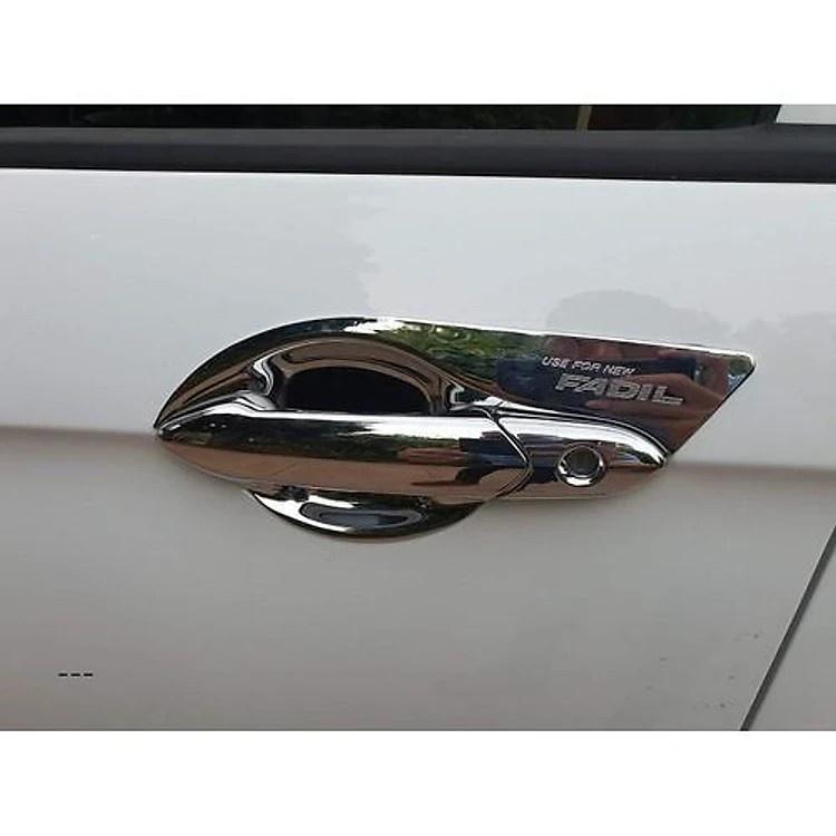 Ốp Tay Cửa Và Hõm Cửa Xe Vinfast Fadil 2019 đến 2023 Mạ Crom Cao Cấp, Chống xước tay cửa làm đẹp cho xe