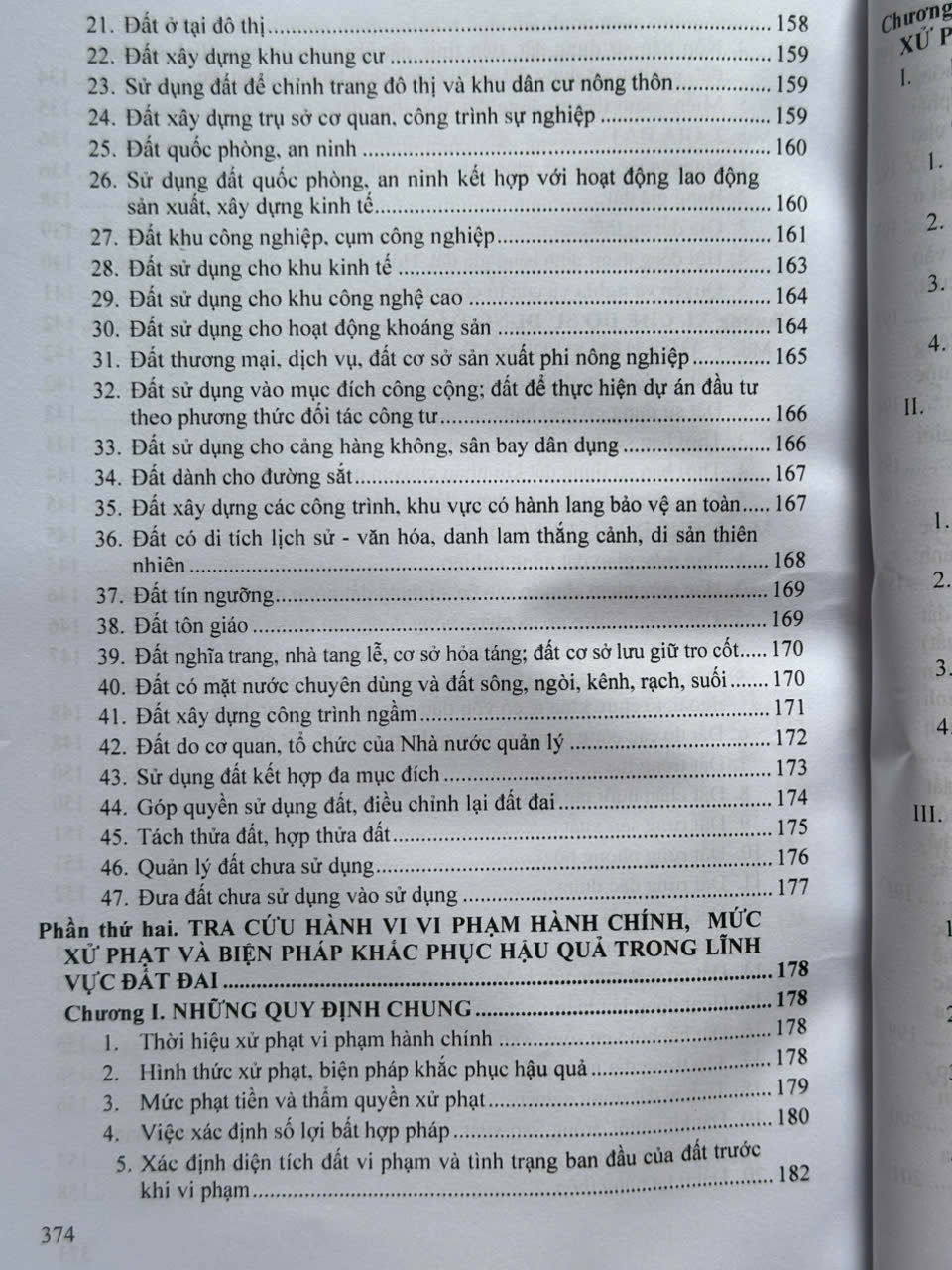Sách Tra Cứu Các Hành Vi Vi Phạm Hành Chính Và Mức Xử Phạt Trong Lĩnh Vực Đất Đai, Nhà Ở, Xây Dựng Và Kinh Doanh Bất Động Sản (V2574T)