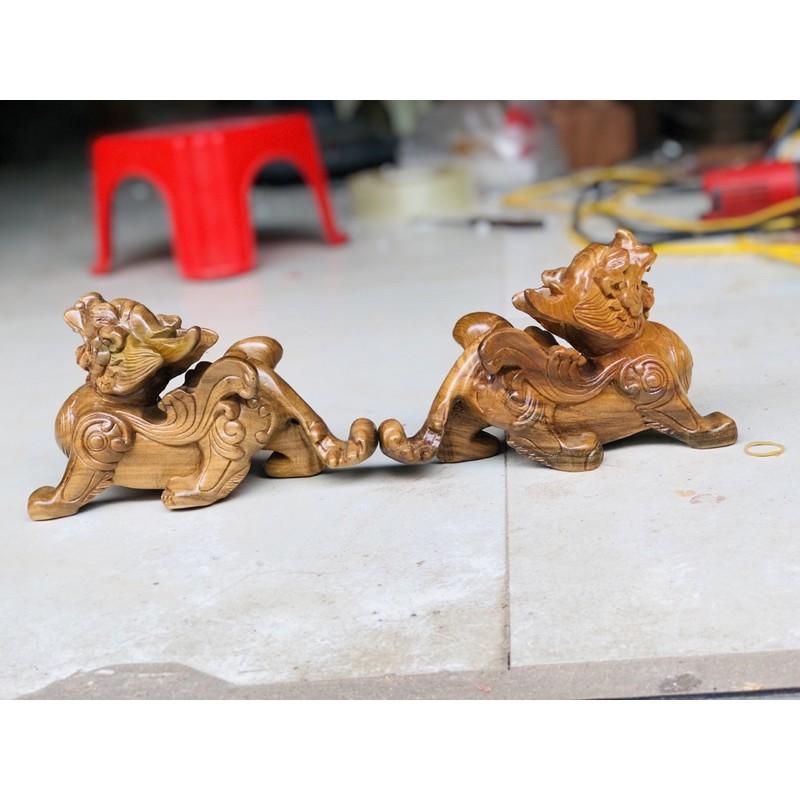 Cặp tỳ hưu gỗ bách xanh