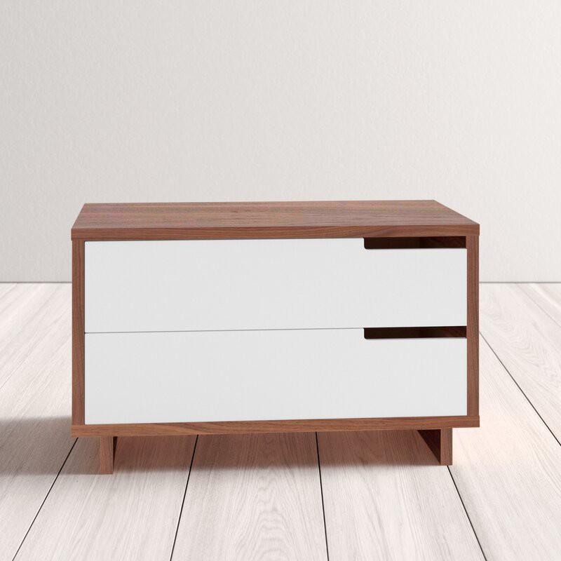 Tủ Đầu Giường SOHO-LIC 2 Ngăn Kéo / R80cm x D45cm x C48cm / Kệ Đầu Giường / Có Kèm Giấy Hướng Dẫn Lắp Ráp
