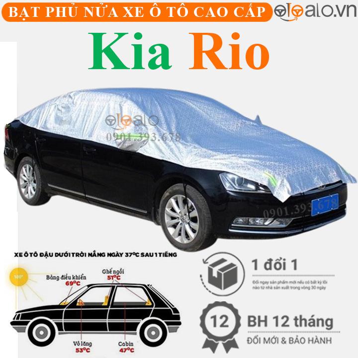 Bạt phủ nửa nóc xe Kia Rio vải dù 3 lớp