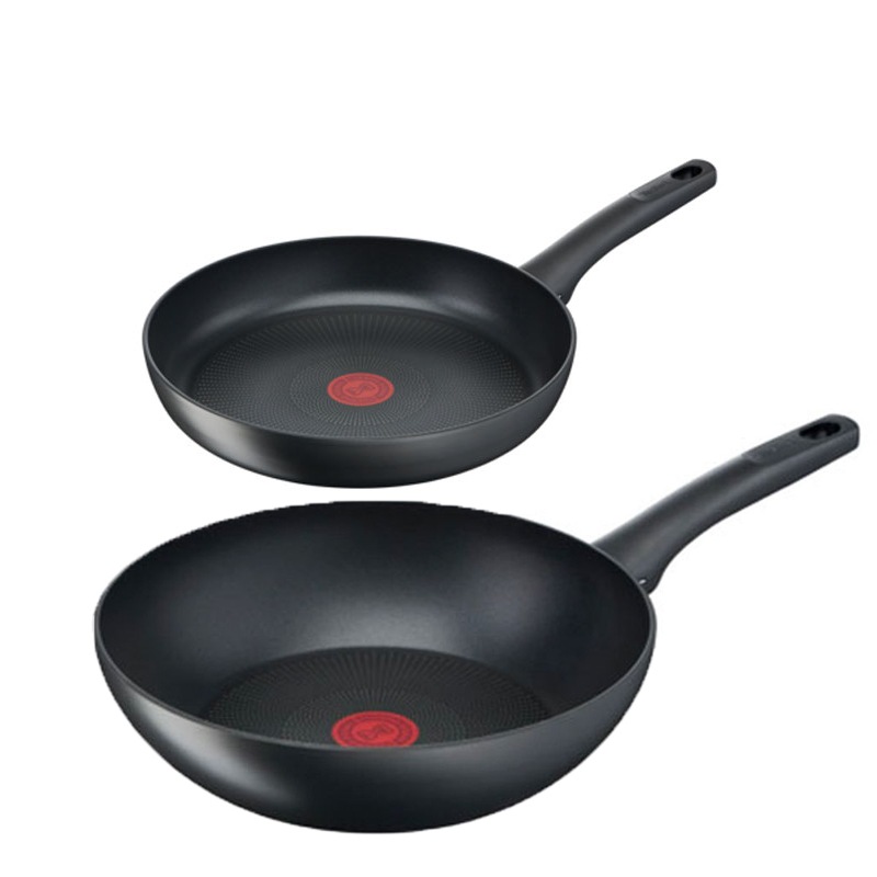 Bộ 2 chảo chống dính đáy từ Tefal Ultimate sản xuất tại Pháp dùng cho mọi loại bếp ( 24cm, 28cm) - Hàng chính hãng