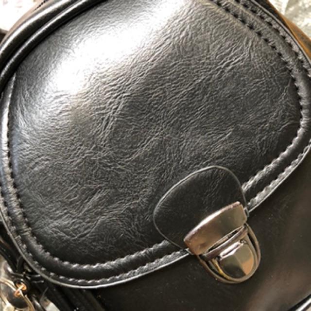 Balo đeo chéo kèm gấu da đẹp