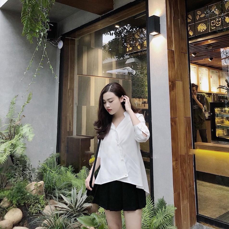 Áo sơ mi nút ngọc