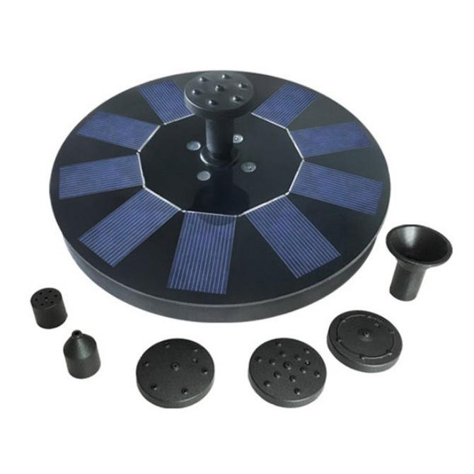 Đài Phun Nước Trình Diễn Ánh Sáng Sân Vườn Solar Sparkling In Night