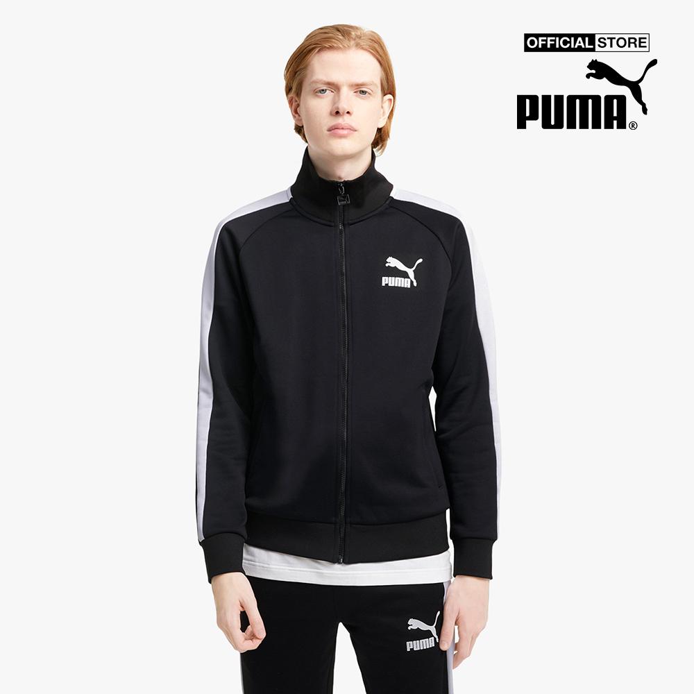 PUMA - Áo khoác thể thao nam cổ cao Iconic T7 Sportstyle 530094-01