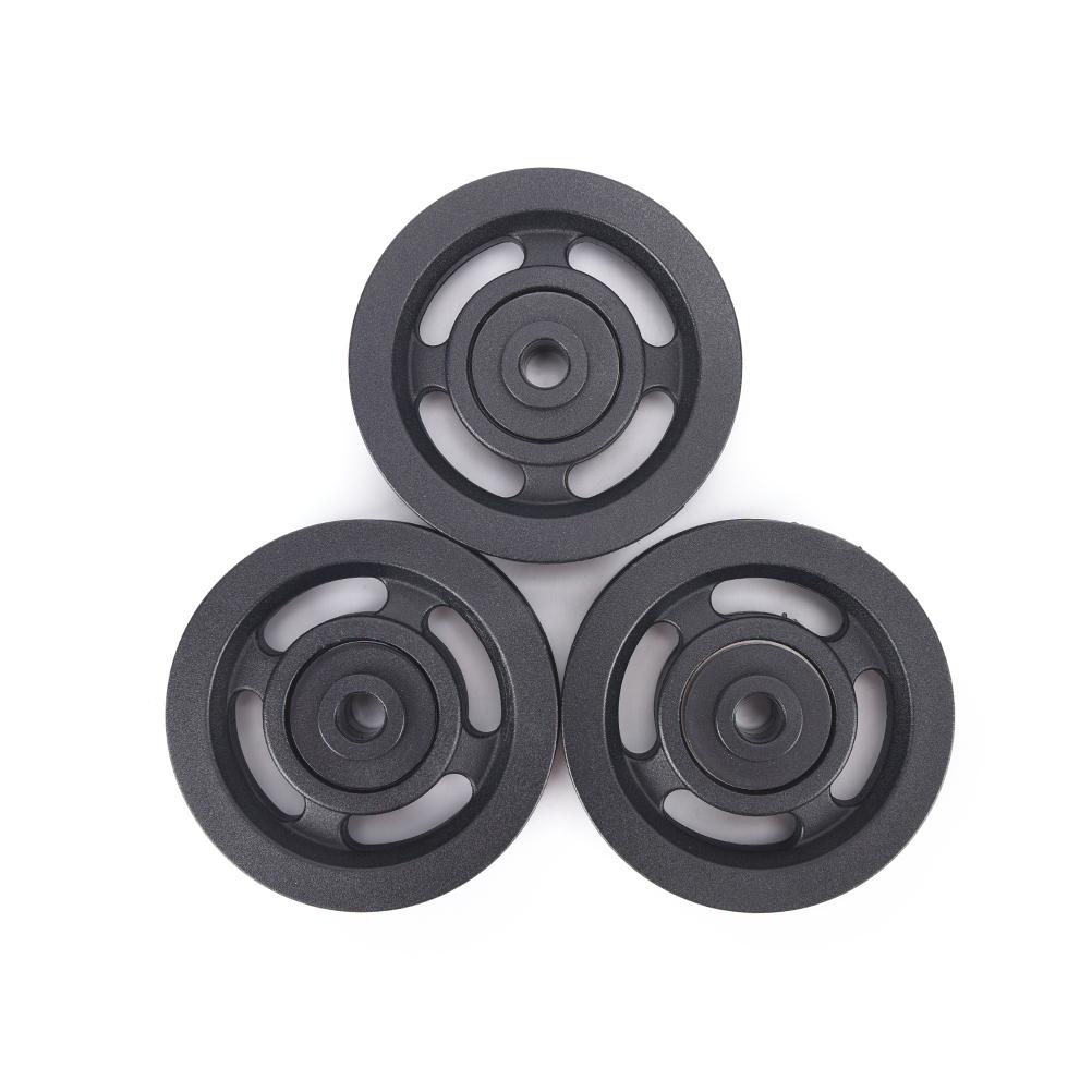 1PC Bán buôn phổ quát có đường kính 90mm Nylon Buồn xáo Pulley WHEEL CLUCE Thiết bị tập thể dục Phần thiết bị tập thể dục