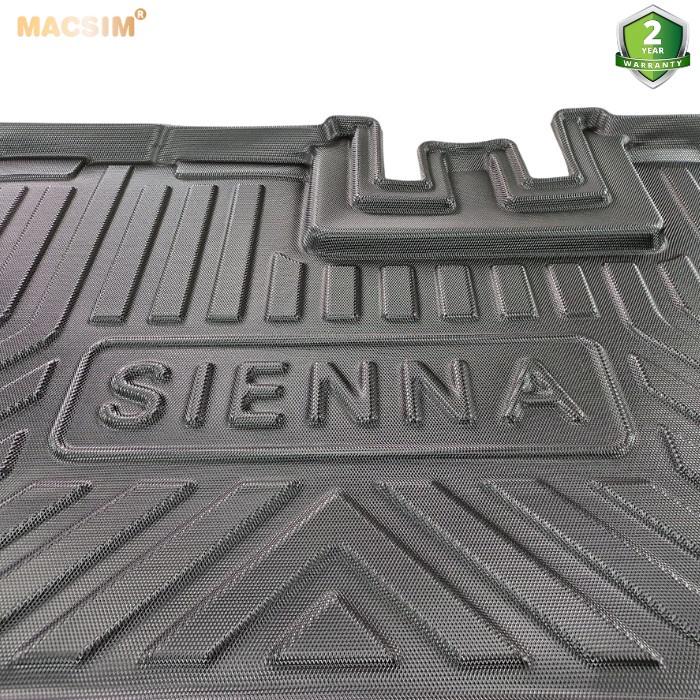 Hình ảnh Thảm lót cốp Toyota Sienna 2014-2020 (qd) nhãn hiệu Macsin chất liệu tpv cao cấp màu đen