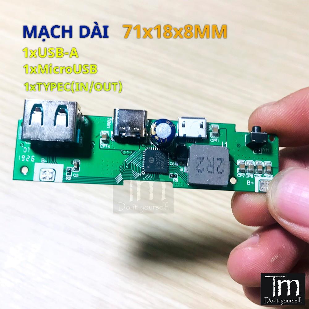 Mạch Sạc Dự Phòng Sạc Nhanh QC3.0 PD3.0 Chip IP5328 18W Mạch Mới