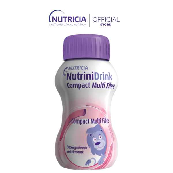 Sữa nước NutriniDrink Compact Multi Fibre hương dâu (lốc 4 chai)