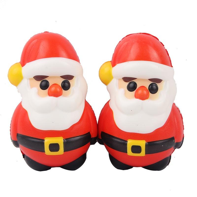 Squishy Lớn JUMBO Hình ông già noel 2 cúc áo Đồ Chơi Xốp Giảm Stress Hình mềm mịn dễ Thương đàn hồi Cho Bé