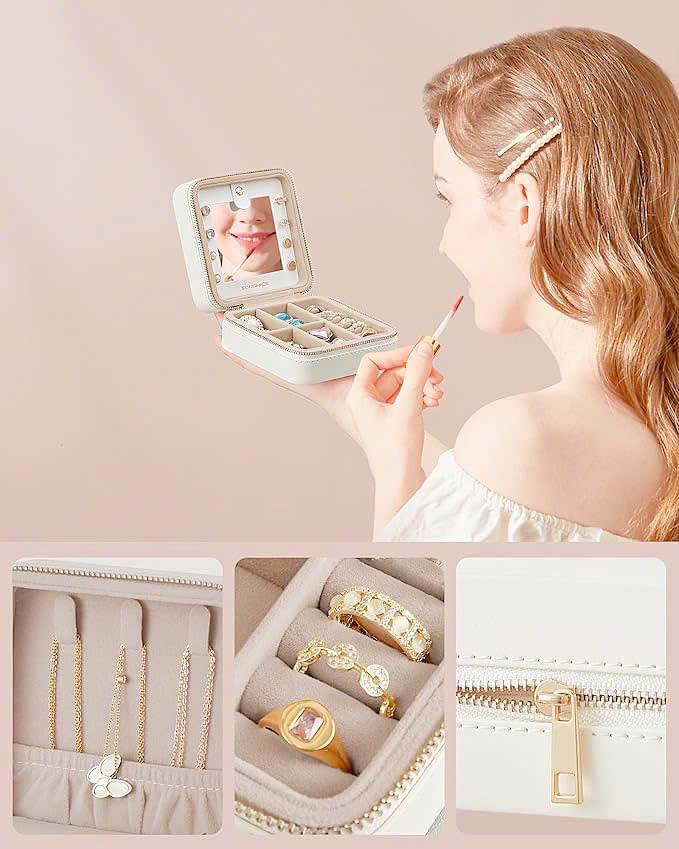 Hộp đựng trang sức Songmics JBC146BEV2 Hàng chính hãng