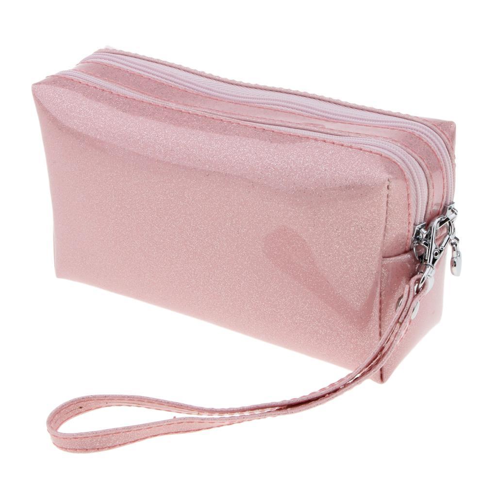 Waterproof PU Travel Cosmetic Organizer Toiletry Case Wash Storage Bag