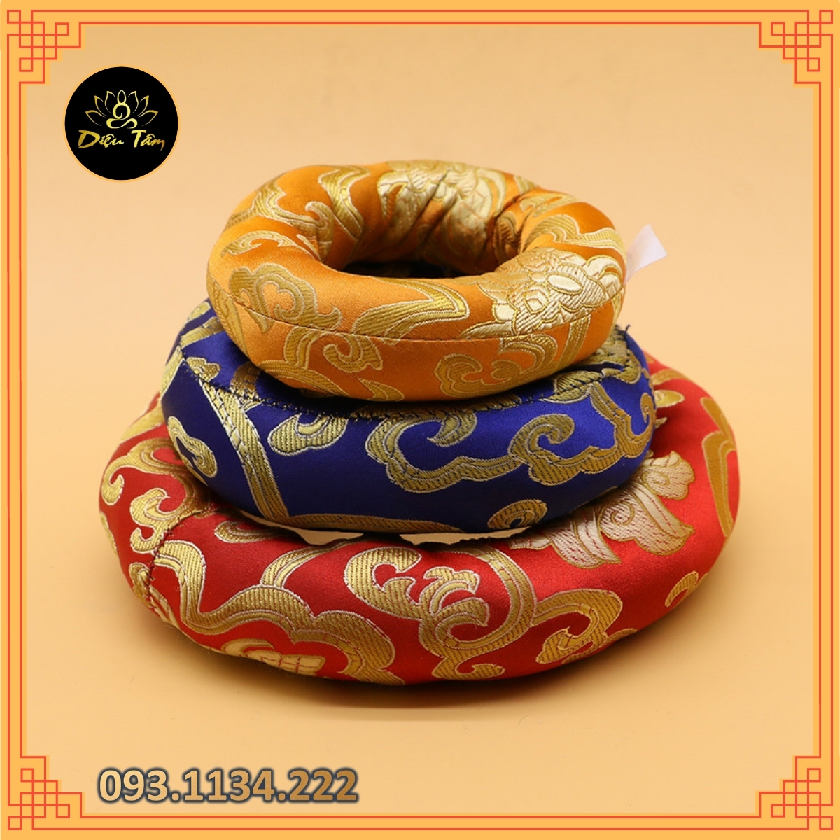 Đệm chuông xoay Nepal, Vòng gác chuông xoay singing bowl thiền định - Ngẫu nhiên