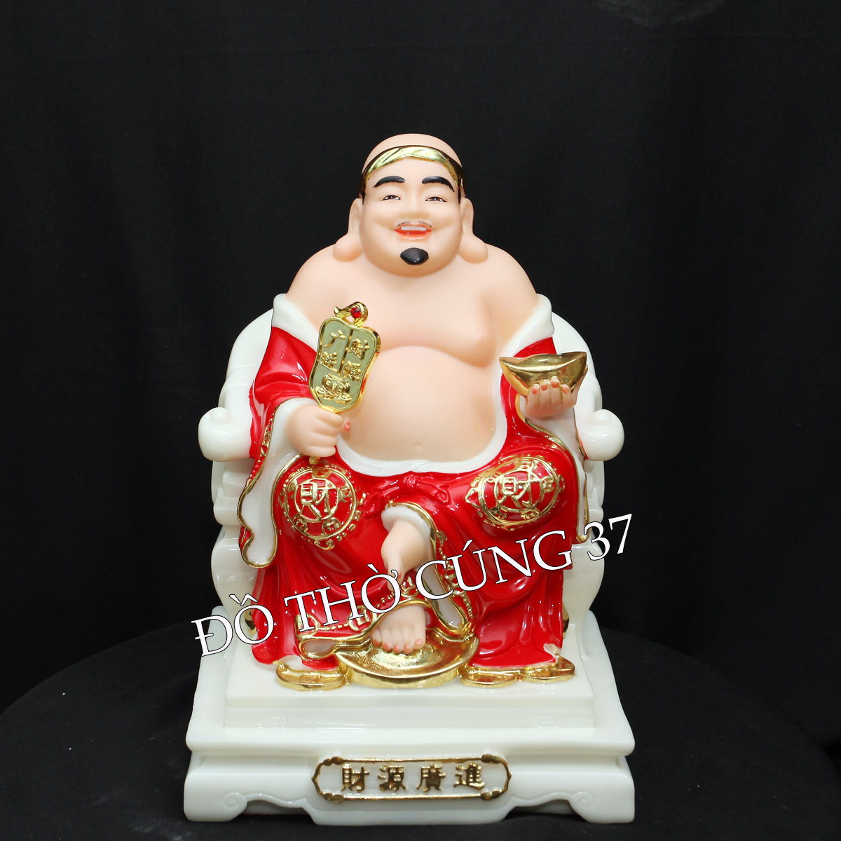 TƯỢNG THẦN TÀI THỔ ĐỊA MÀU ĐỎ - HÀNG NHẬP KHẨU