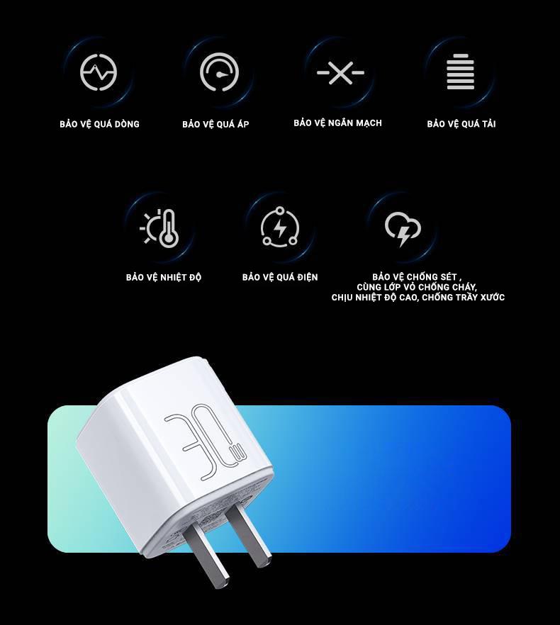 Sạc Nhanh Pisen Quick - Mr White Tiny USB-C 30W