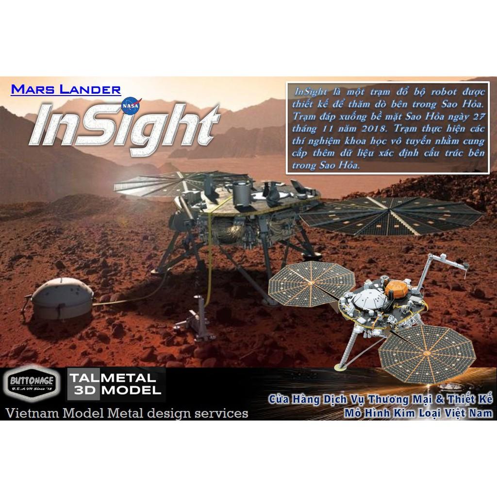 Mô Hình Lắp Ráp 3d Trạm đổ bộ Sao Hỏa InSight