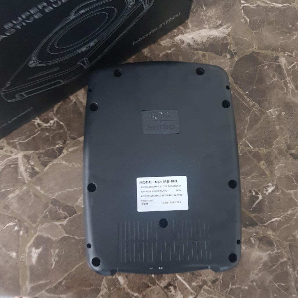 Loa SUB siêu trầm đặt gầm ghế ô tô MBQ Sư Tử MB-8RL - Công suất tối đa: 240W - Hàng Nhập Khẩu