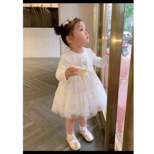 Váy  tim  cao cấp  cho bé