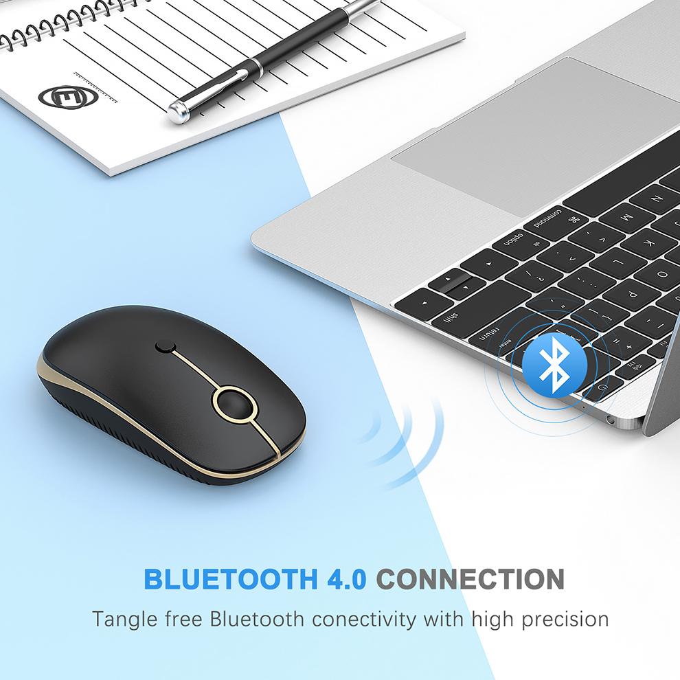 Sữa Ong Chúa Lược Chuột Không Dây Bluetooth USB Slient Chuột Không Dây Chuột Cho Máy Tính Laptop iPad 2400DPI Gaming Mause Dành Cho Game Thủ