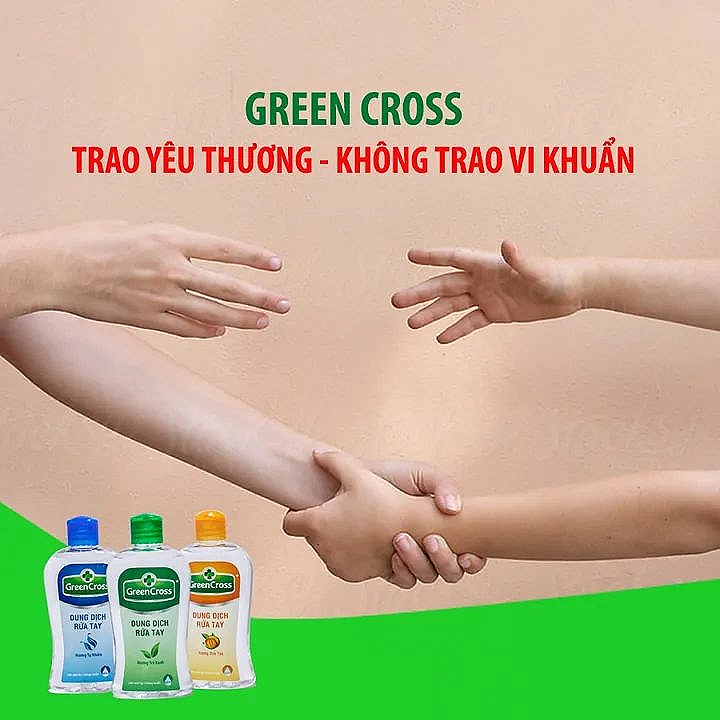 Combo 2 chai Nước rửa tay Green Cross - Dung tích 250ml