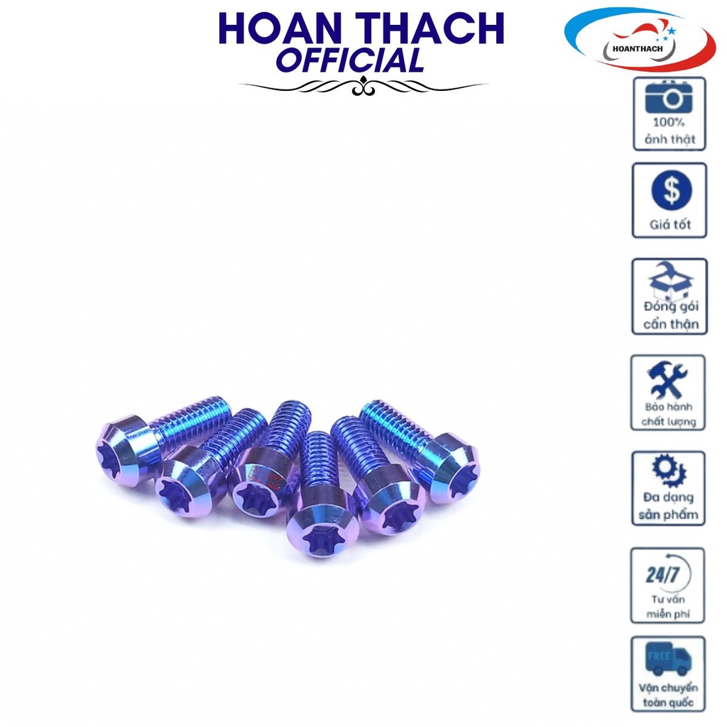 Ốc Gr5 Titan 6L15 Trụ Tím dùng cho nhiều dòng xe SP010498 (giá 1 con)