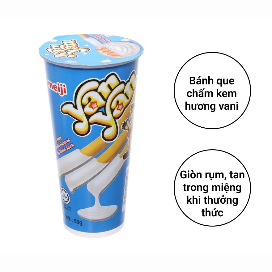 Lốc 10 Bánh Meiji Yan Yan Vani 50g