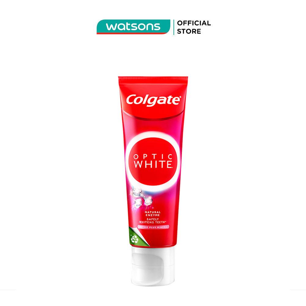 Kem Đánh Răng Colgate Optic White Enzyme Plus Mineral 80g