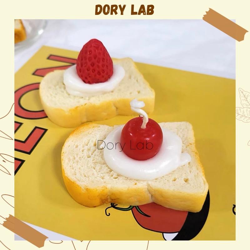 Nến Thơm Bánh Sandwich Trái Cây Nhiều Màu Sắc, Phụ Kiện Decor - Dory Lab