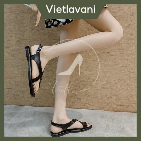 Hot 2023 Giày sandal đế thấp quai chéo xỏ ngón mã S40 trẻ trung, dễ phối đồ