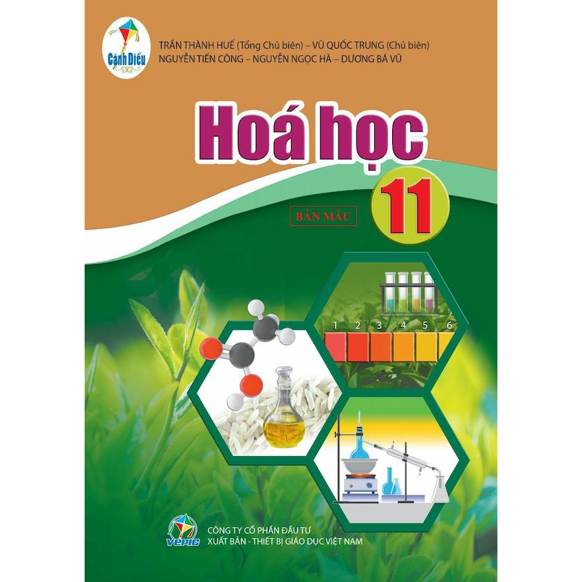 Sách - Hóa Học 11 Cánh Diều và 2 tập giấy kiểm tra kẻ ngang vỏ xanh