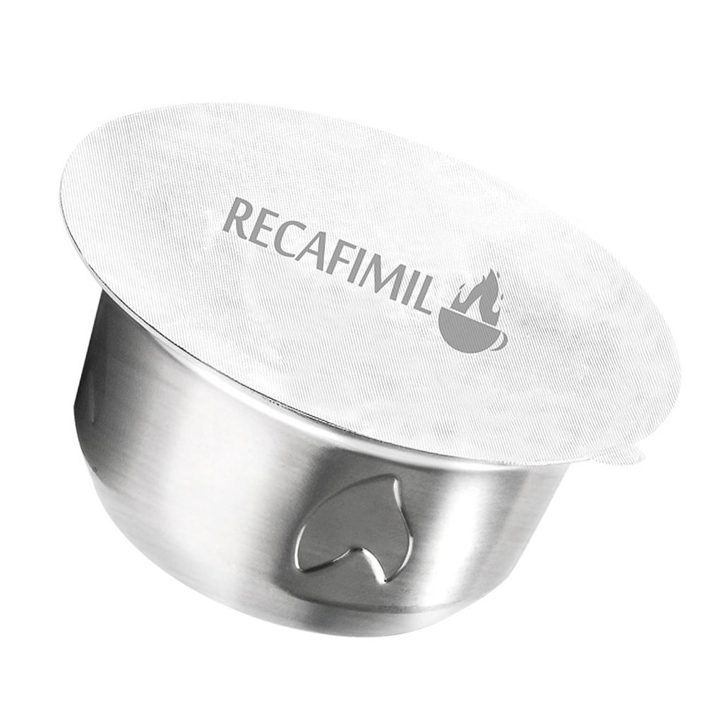 Refillable Stainless Steel Coffee Capsule With Cover For Delonghi ENV150