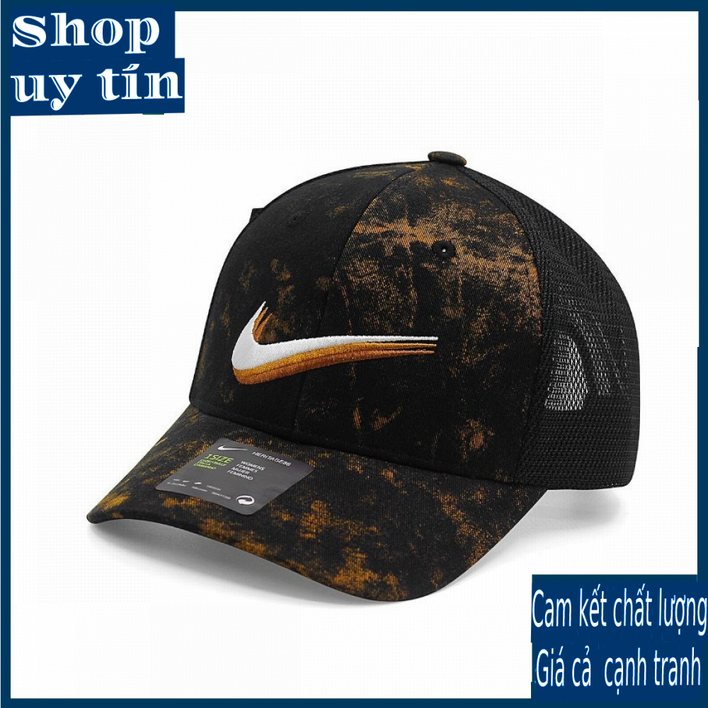 Freeship - MŨ NÓN KẾT LƯỠI TRAI ĐEN CAM LOANG PHỐI LƯỚI THỜI TRANG NAM NỮ CAO CẤP