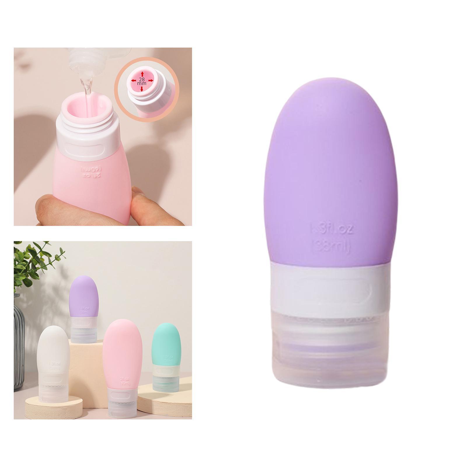 2Pcs Travel Bottles Refillable for Shampoo Body Wash Liquids