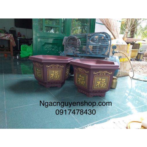 Khuôn lục giác rộng 38 mẫu chữ phúc hán có lòng trong liền khối, hàng dày dặn