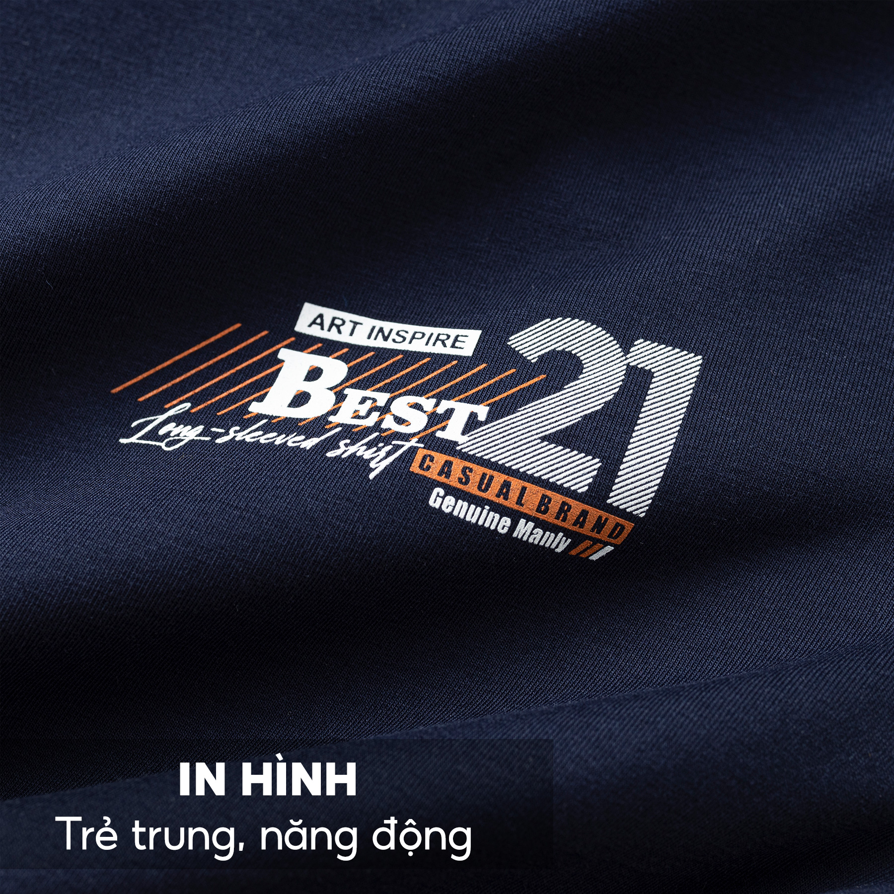 Áo Thun Nam Tay Dài 5S BEST Cổ Tròn, Chất Liệu Cotton USA, Bền Màu, Co Giãn, Phom Ôm Vừa Giữ Ấm