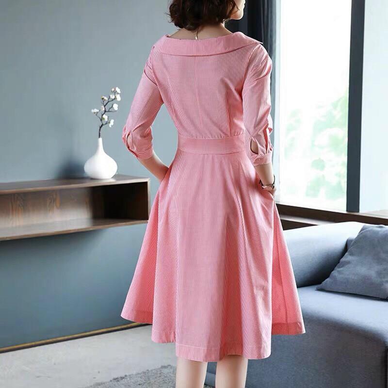 ĐẦM HỒNG HÀNG NHẬP CAO CẤP SIZE XL ( 55kg-60kg mặc vừa ).