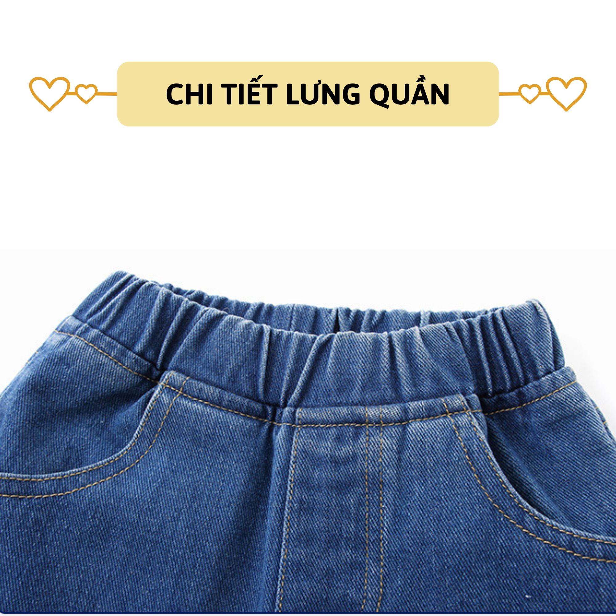 Quần jean dài bé trai 27Kids WELLKIDS quần bò mềm lưng chun nam cho trẻ từ 2-10 tuổi BLJE1