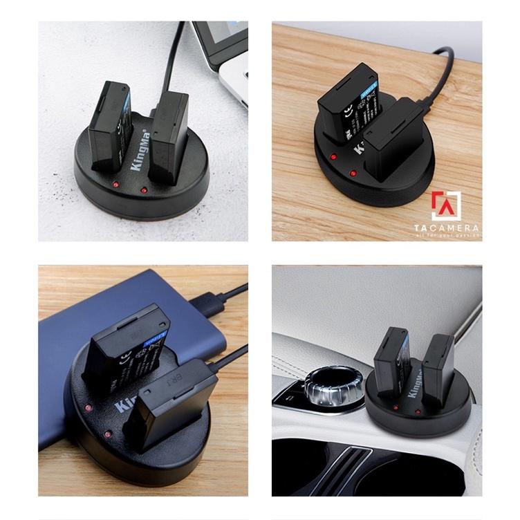 Pin - Sạc Đôi KingMa Cổng USB Dành Cho Canon LP-E10 - Hàng Chính Hãng