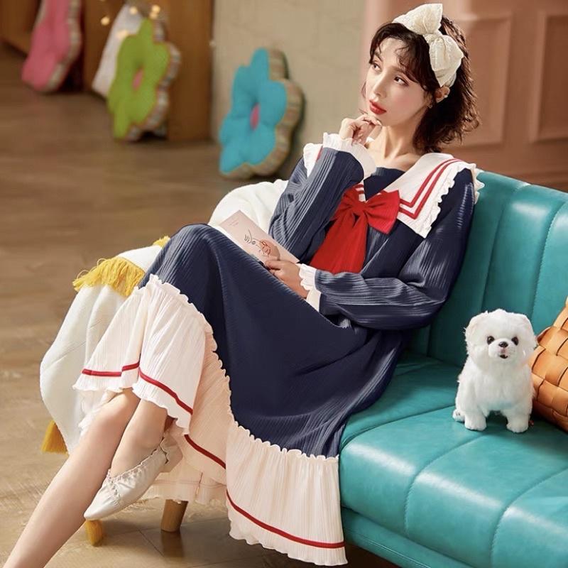 Váy Thuỷ Thủ New Chất Cotton Hàng Quảng Châu Cao Cấp