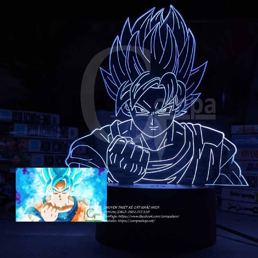 Đèn Ngủ Dragon Ball Goku Blue Type 06 ADRB0107 16 MÀU TUỲ CHỈNH