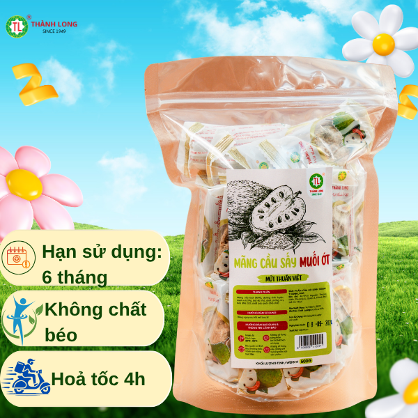 MỨT MÃNG CẦU SẤY MUỐI ỚT THÀNH LONG 200G – VIÊT NAM