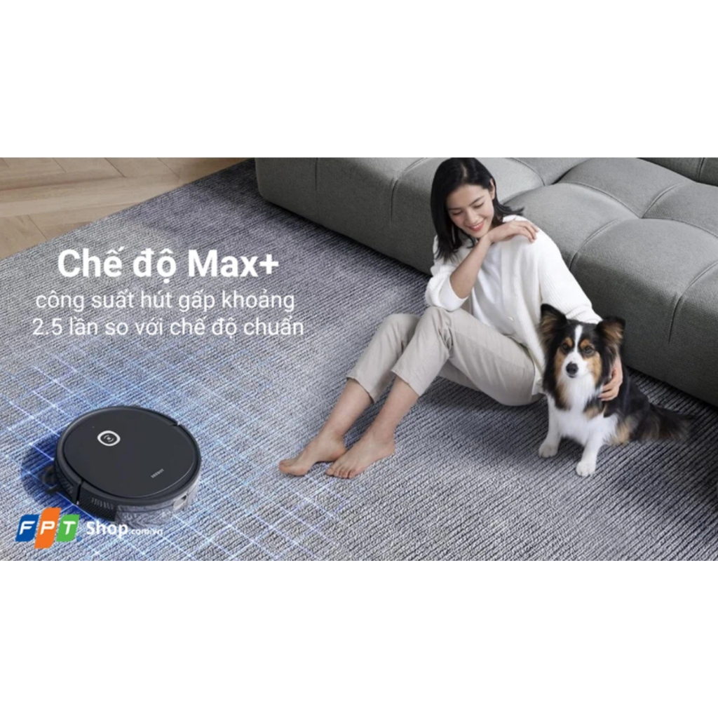 Robot Hút Bụi Lau Nhà ECOVACS DEEBOT U2 PRO, Máy Hút Bụi Lau Nhà Hơi Nước Tự Động, Điều Khiển Từ Xa, Cảm Biến Thông Minh, Chống Rơi Cầu Thang, Không Dây, Kết Nối App Điện Thoại, Bảo Hành 12 Tháng