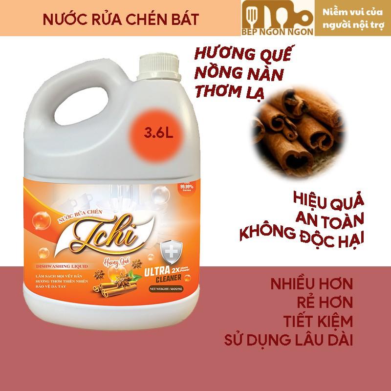 Nước rửa chén hương quế hương tự nhiên an toàn lành tính Tchi_BEP NGON NGON